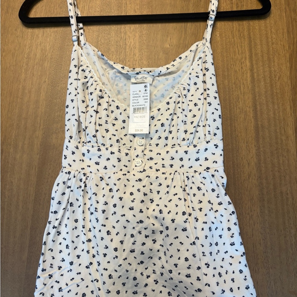 Brandy Melville White and Black Tank